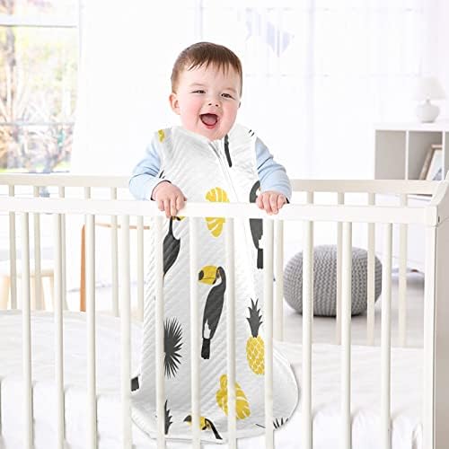 VVFelixl vreća za Toddler, Toucans ananas palmi ostavlja bebu nosivost za novorođenčad, vrećicu za spavanje za spavanje, spavanje za novorođenčad12-24 mjeseca