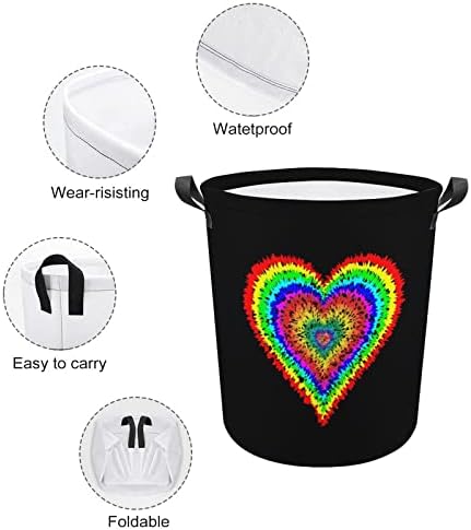 Tie-boja Sklopivi korner za pranje rublja Vodootporna kočića za pohranu kante s ručkom 16,5 x 16,5 x