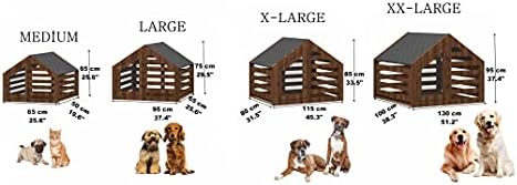 Kućica za pse, Moderna kuća za pse, Kuća sa drvenom kućnom ljubimcu, pas za pse, Kući za pse, Kuća za pse, Kuća