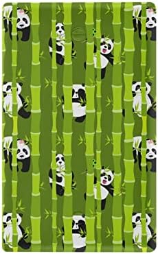 Yyzzh Funny Panda Green Bamboo Šumski crtani lik Ispis Neied Outlet Cover Switch ploča 2,9 x 4,6 zidne ploče za ukrašavanje zidne ploče