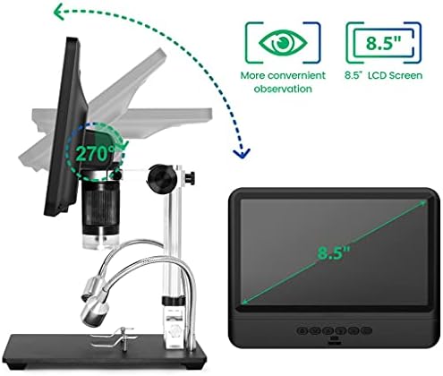 Xdchlk 8.5 inčni mikroskop 1080p podesivi LCD ekran mikroskop za lemljenje Industrijsko održavanje