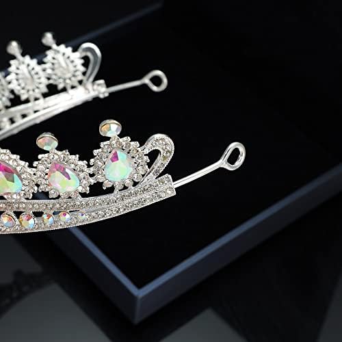 Kamirola Tiaras princeza kruna za žene i djevojčice kristalne trake za glavu za mladenku, princeza
