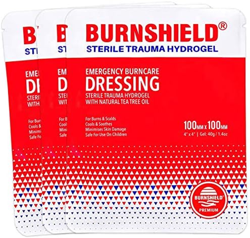 Burnshield 4 X 4 skraćeno preljev, sterilan - broj 3