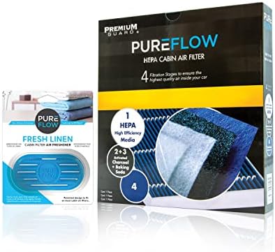 PureFlow Hepa Air Filter PC99204HX sa svježim platnom kabinom Filter osvježivač zraka - Odgovara 2023-18 Volkswagen