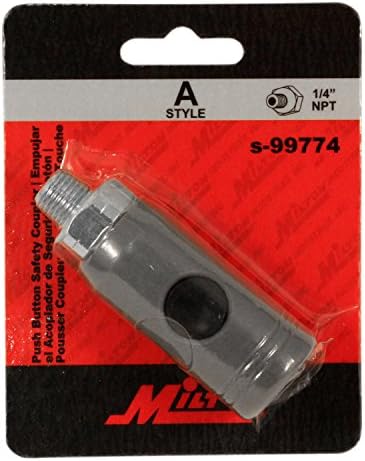 Milton dugme stila sigurnosna spojnica S-99774, dugme za zaustavljanje protoka vazduha i otpuštanje