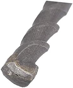 X-DREE 6mm Drilling Dia Carbide SDS kvadratna izbušena rupa 2 Čekić za flaute Zidana burgija siva