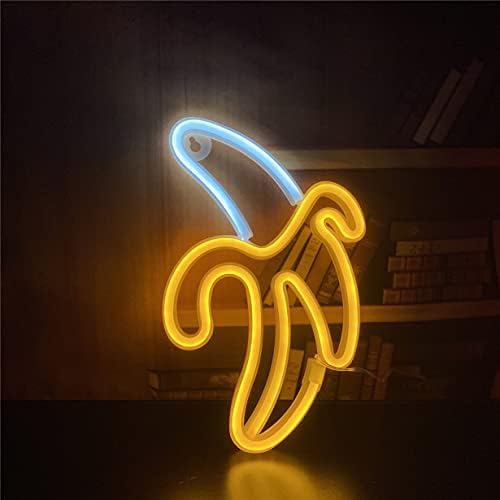 Nordstylee Banana oblik neonski znak svjetla visi dekorativna neonska svjetla USB ili na baterije