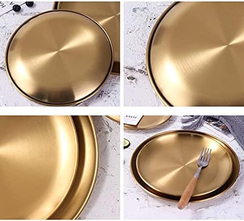 Toyvian zlatni nakit od nehrđajućeg čelika sitni nosač vanity nosač prstenaste držač organizatora narukvice ploča šminka za šminku za vuču nosača Snack desert Ploče za nakit 23cm