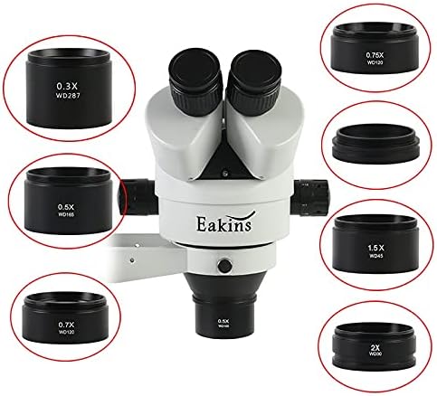 Oprema za mikroskop 0,3 X 0,5 X 0,7 x 0,75 X 1X 1,5 X 2,0 X navoj objektiva 48 mm za Zoom Stereo binokularni