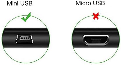 1.64 feet Mini USB kabl, USB a muški na Mini USB B 5Pin muški desni ugao USB kabl za punjenje Adapter lijevi