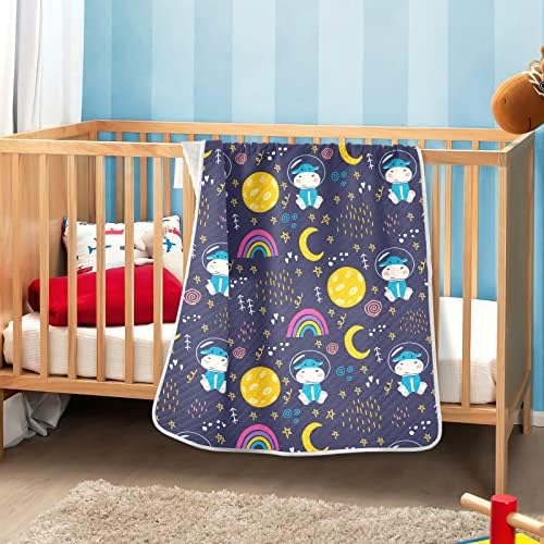 Cataku Hippo duge svemir za djecu za dječake Djevojke Pamučni mali deka krevet bacanje meko toplo prijem