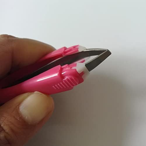Amagogo pinceta za uklanjanje obrva clip Supplies obrva Plucker makaze za obrve za dom, Pink