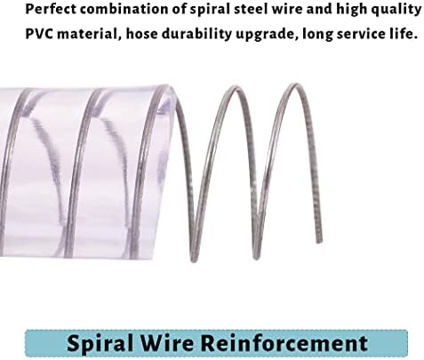 Davco čelična žica ojačana vinilna cijevi fleksibilna bistra plastična teška PVC crijeva za kolekciju