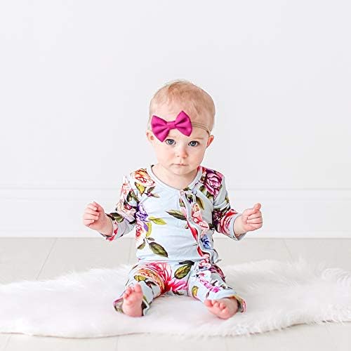 Posh Peanut-Baby Girl-pidžama bez stopala-bambus Baby pidžama, Baby pidžama, Baby footless pidžama, novorođenče