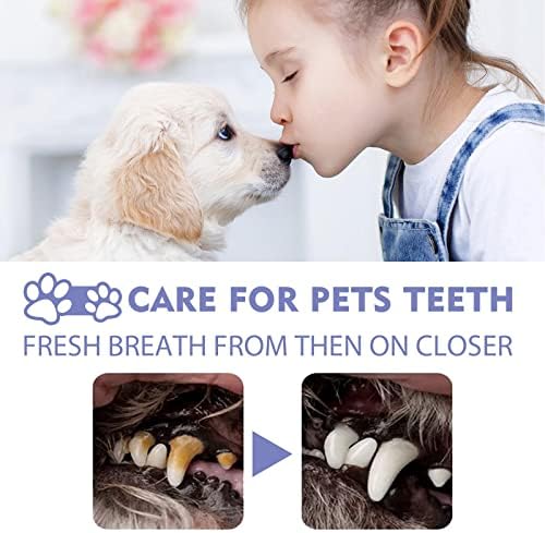 XBKPLO štenad osvježivač za punje, PET čisti sprej za čišćenje zuba za pse i mačke, PET oralni sprej čisti zubi, petclean bez četkanja PET usmenog spreja za negu 4pcs