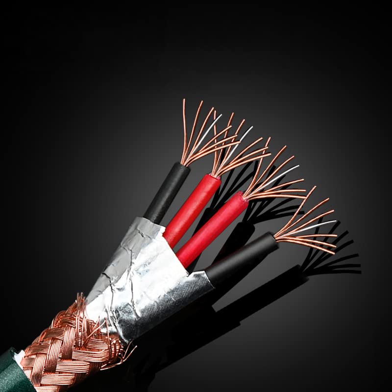 KKCABLE KK kabel H-XI 4,4 mm muški do 2x 6,35mm 1/4 inča TS muški mono stereo y-kabel kompatibilan za kućne stereo sisteme, pojačalo, mikser Audio snimač, mp3, itd., H-XI)