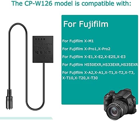 Power Bank USB Tip C kabel NP-W126 Dummy baterija PD adapter za Fujifilm X-A2 A3 X-E2S X-Pro2