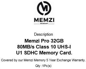 MEMZI PRO 32GB klase 10 80MB / s SDHC memorijska kartica za Olympus Sh, SP ili SZ serije digitalnih kamera