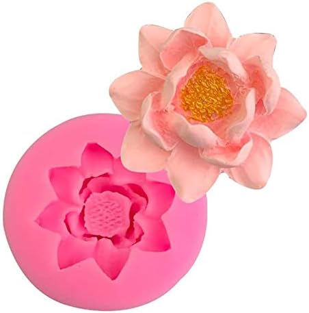 Bybycd 3D lotos cvijet silikonski kalup za torte za diy fondant sapun čokoladni bombonski glina za obnarenje