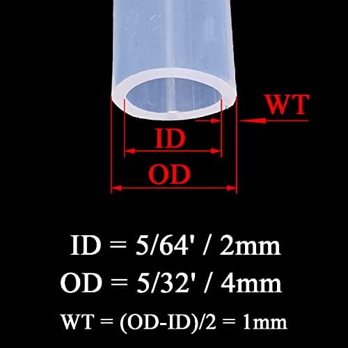 Ofowin silikonske cijevi 5/64 'ID x 5/32' od 10ft dužine silikonske gumene cijevi crijevo za zrak za