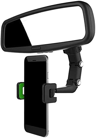 BoxWave nosač za automobil kompatibilan sa ASUS pametnim telefonom za Snapdragon Insiders-nosač za Auto retrovizor, podesivi GPS nosač za automobil za ASUS pametni telefon za Snapdragon Insiders-Jet Black
