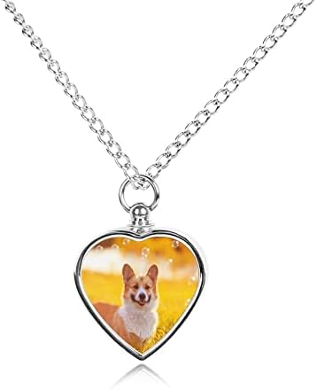 Portret slatko štene pas Corgi pet kremiranje nakit za pepeo urna ogrlica spomen nakit privjesak za uspomenu