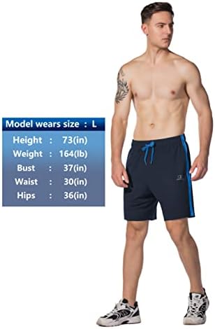Linsonman Muške atletske kratke hlače za vođenje, trening i teretane - Brzi sušenje i lagane sportske kratke hlače