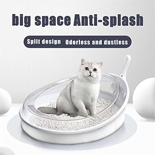 SLATIOM prijenosni toalet za mačke poluzatvorena kutija za mačke velika posuda za nošu za mačke otporna