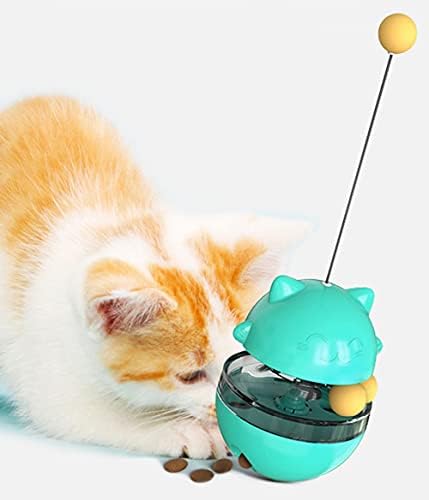 Interaktivni CAT tretirani raspršivač s tijelom za ravnotežu za ljuljanje, smiješne Tumbler Cat igračke za unutarnje mačke, mače podesivo sporo dozator hrane, sigurnost i izdržljivost za mačke