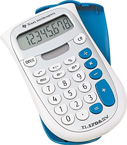 Teksaški instrumenti TI1706SV TI-1706SV ručni džepni kalkulator, 8-znamenkasti LCD