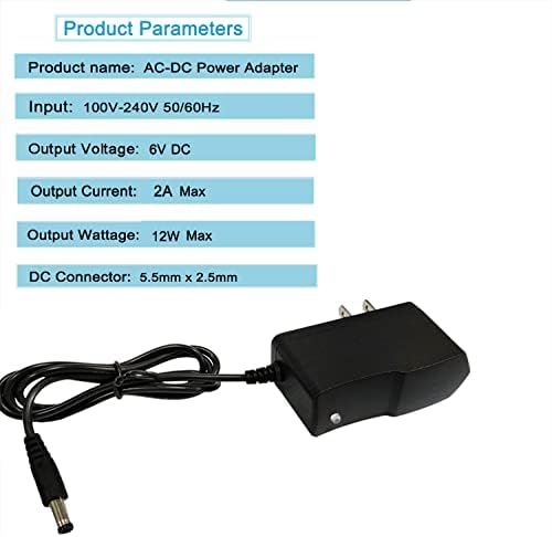 6v 2a Adapter za napajanje 100-240 AC za DC 6v 2a Adapter za struju 6V kabl za napajanje 5.5x2.1mm /5.5x2.5mm