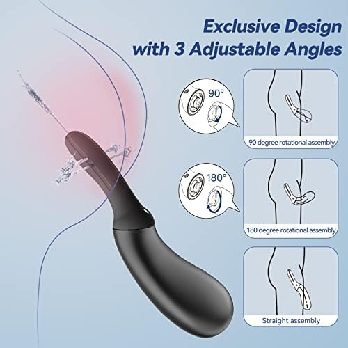 Električni vaginalni tuš za žene - automatska sijalica za klistir za muškarce sa 3 ugla podešavanja