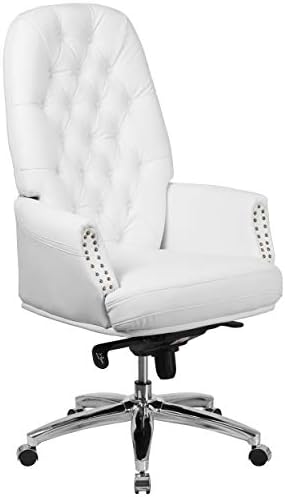 Flash namještaj sa visokim naslonom tradicionalna Čupava braon Kožaoft multifunkcionalna izvršna okretna ergonomska kancelarijska stolica sa rukama