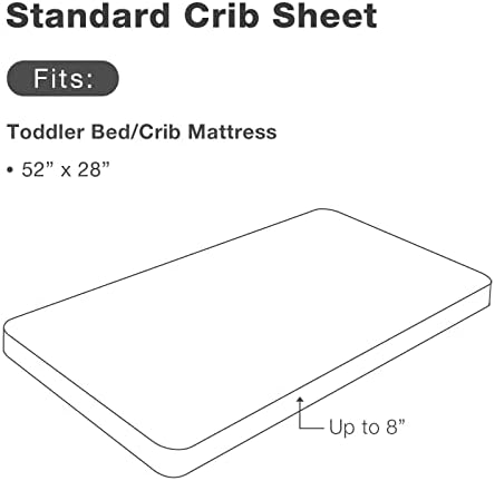 POSENPRO posteljina za krevetić od 2 pakovanja od mikrovlakana za dječake djevojčice, udobna & meka jednobojna