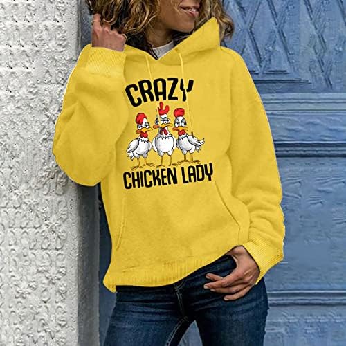 Oplxuo da, zaista mi trebaju svi ovi pilići Farmer pulover Hoodie Funny chicken Lover Casual Duks za žene