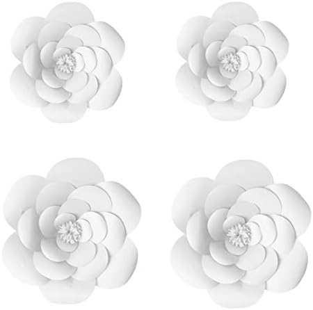 Yly's love 4pcs 3D papirnati ukrasi cvijeća divovski papir cvijeće zabava DIY ručno izrađeni papir