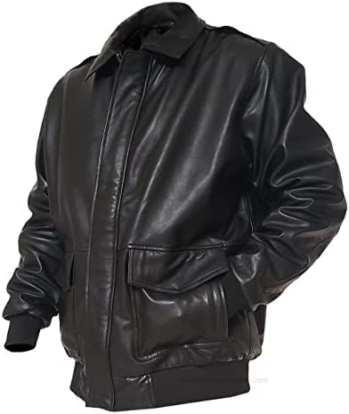Muška jakna od kože leta sa bočnim džepovima