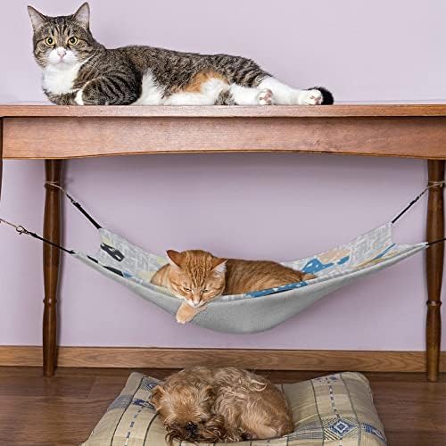 Krevet za mačke šarena viseća mreža za kućne ljubimce, prozračna viseća garnitura za mačje štene Zečjeg tvora 16,9 x13