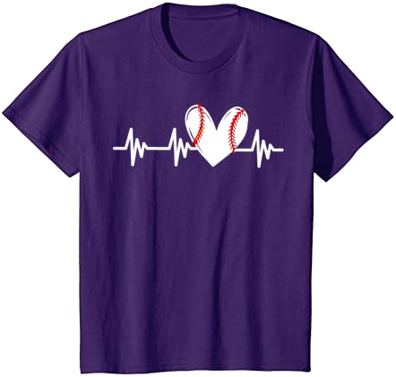 Srce Bejzbol srca Ljubav Za žene tinejdžeri između djevojke T-Shirt