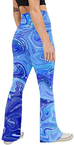 Ženske Plus Size Print rastezljive ženske pantalone za jogu za kontrolu stomaka Booty helanke trening hulahopke za trčanje