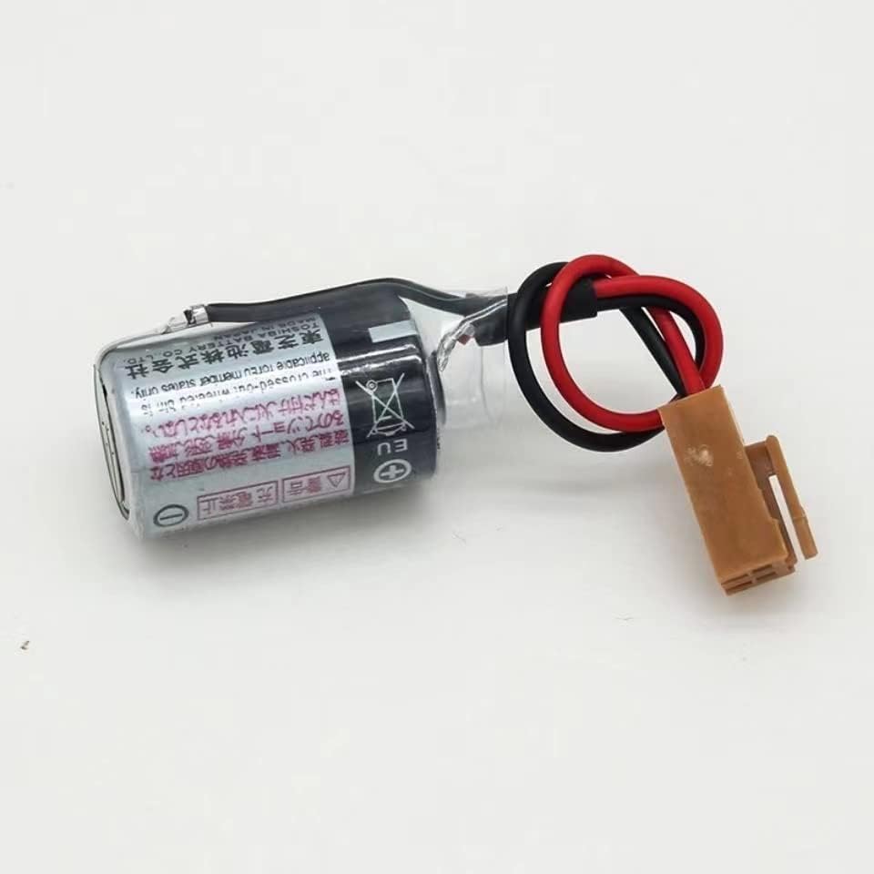 HUHAO 1000mAh JZSP-BA01 ER3V / 3.6 V Nepunjiva PLC litijumska baterija sa smeđim utikačem za Toshiba PLC bateriju