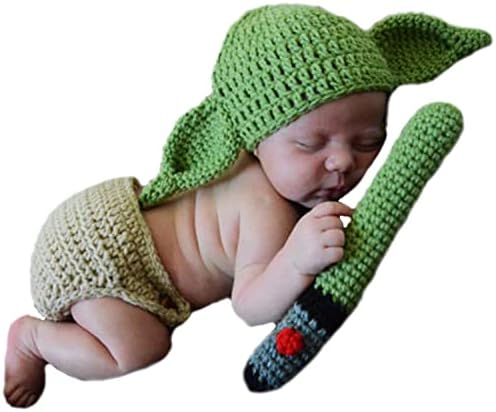 SPOKKI 3 kom Novorodjenski fotografski rekvizit bebi šešir pleteni ručno pokriveni kostim pelene