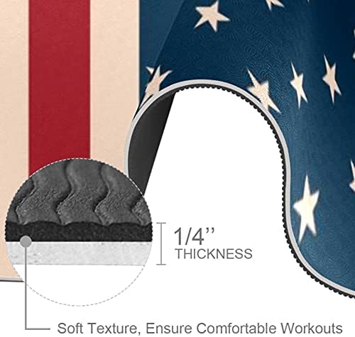 Siebzeh volim Američki Vintage Stil američka zastava Premium Thick Yoga Mat Eco Friendly Rubber Health