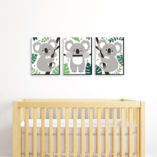 Koala Cutie - dekoracija zidnih umjetničkih i dječijih soba za rasadnike medvjeda-7,5 x 10 inča-Set