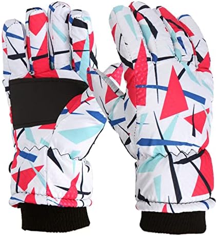 Qvkarw maskirna veličina djevojke rukavice ski topli snijeg otporni na vjetar dječaci djeca Snowboarding M / L zimski vanjski klizanje dječije rukavice & amp; rukavice termo rukavice za malu djecu