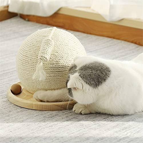 WZHSDKL tkani Sisal Cats Scratch Cactus Ball drvena baza za kućne ljubimce interaktivna igračka