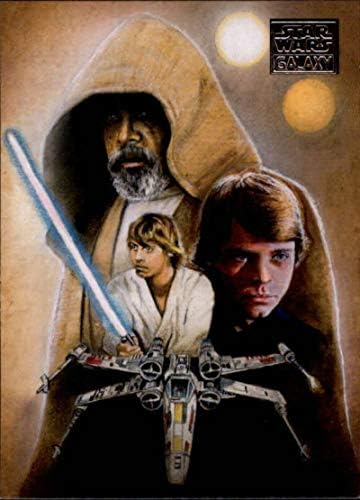2018 TOPPS Star Wars Galaxy # 46 Luke Skywalker's Journey's Gerry Garcia Službena ne-sportska trgovačka kartica u nm ili boljeg Conditona