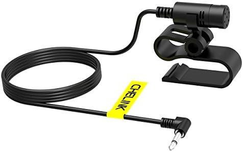 CHELINK 2.5 mm mikrofon eksterni prenosivi sklop za glavnu jedinicu automobila Pioneer DVD GPS, univerzalni zamjenski Bluetooth Mic 2.5 mm kabl za utičnicu omogućen Hands Free poziv sa držačem za kopče