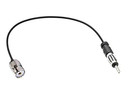 Supmory BNC žensko za AM / FM muški adapter RG174 Coax Cable 12 inča pigtail Jumper RF koaksijalni kabel za radio antenu