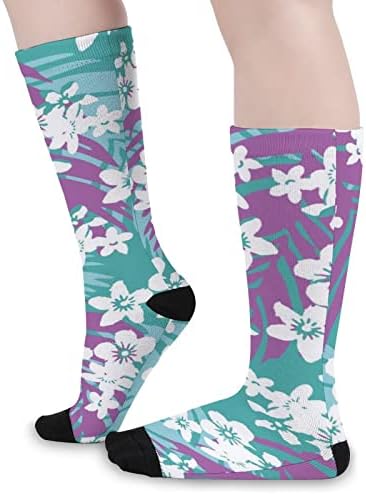 Predivan cvetni buket štampana boja koja odgovara čarapama atletske čarape do kolena za žene muškarce